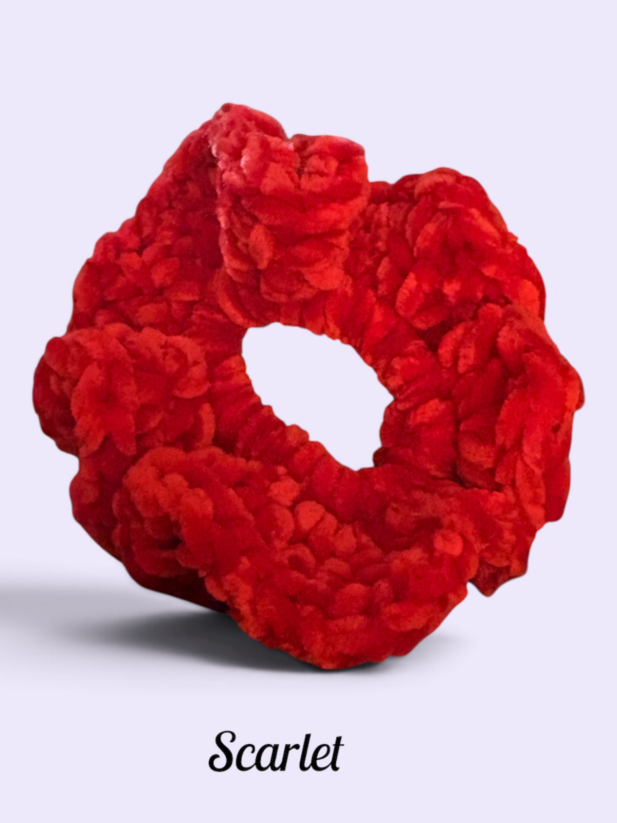 Velvet Scrunchie - Scarlet