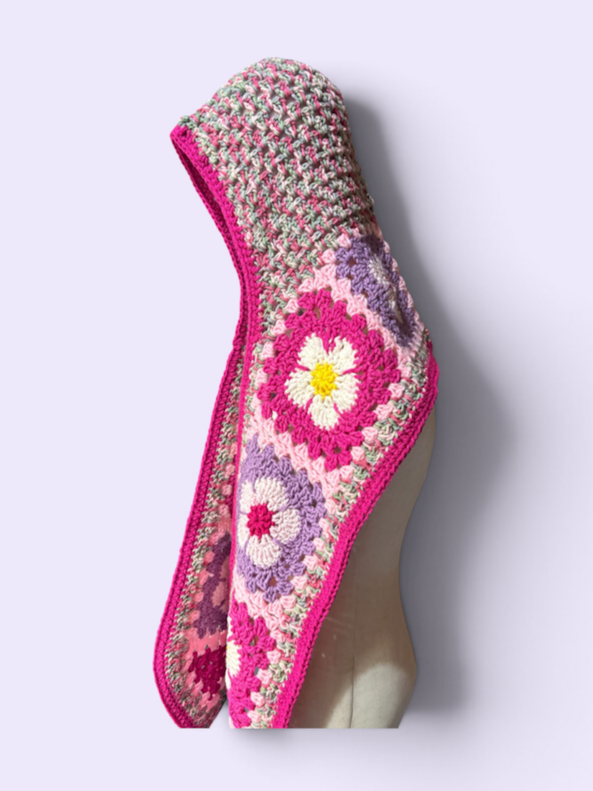 Flower Hooded Scarf - Spring Garden