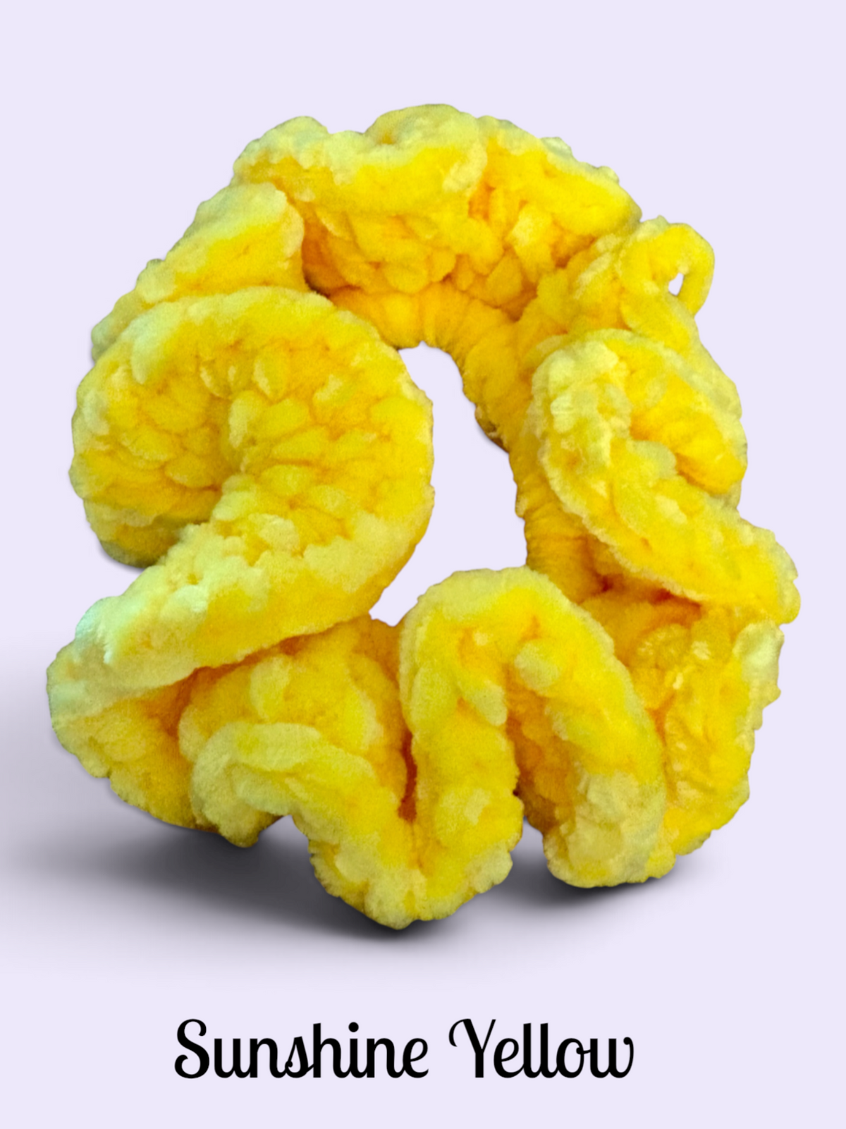 Velvet Scrunchie - Sunshine Yellow