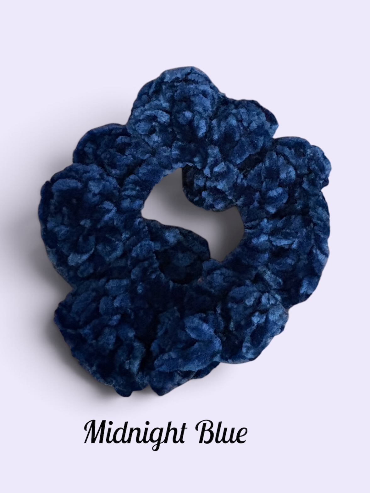 Velvet Scrunchie - Midnight Blue