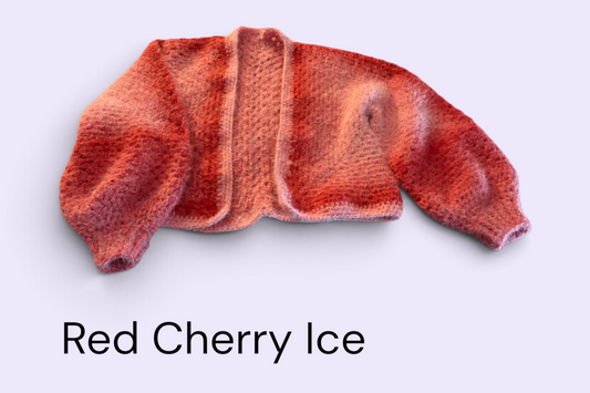 Frosted Fruit Hexagon Cardigan - Cherry Ice