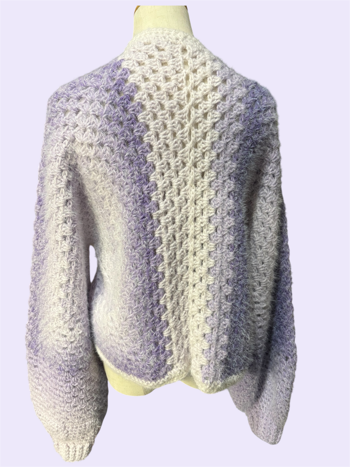 Frosted Fruit Hexagon Cardigan - Blueberry Mojito