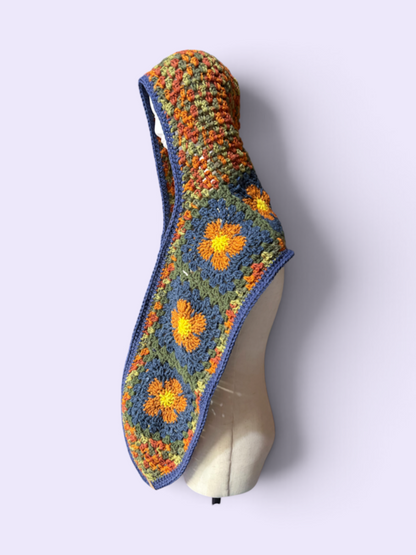 Flower Hooded Scarf - Katelli Bronze