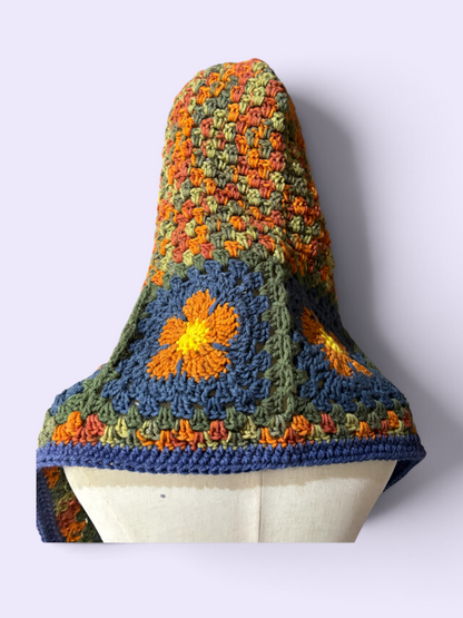 Flower Hooded Scarf - Katelli Bronze