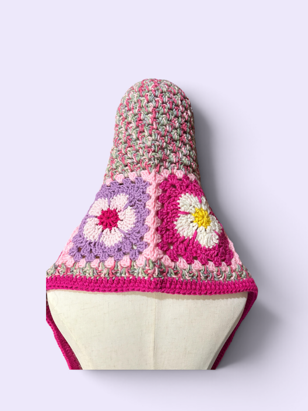 Flower Hooded Scarf - Spring Garden